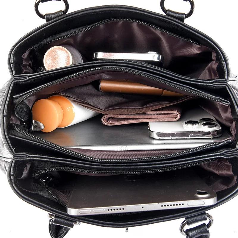 Bolsa em Couro Legítimo - Roma