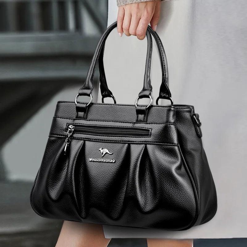 Bolsa em Couro Legítimo - Roma