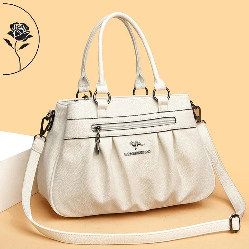 Bolsa em Couro Legítimo - Roma