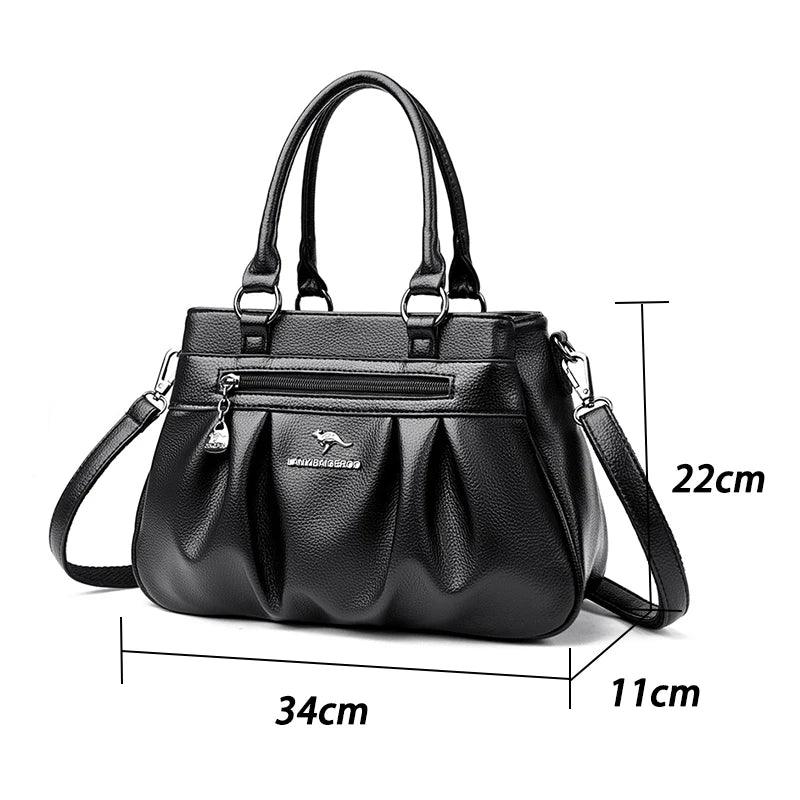 Bolsa em Couro Legítimo - Roma