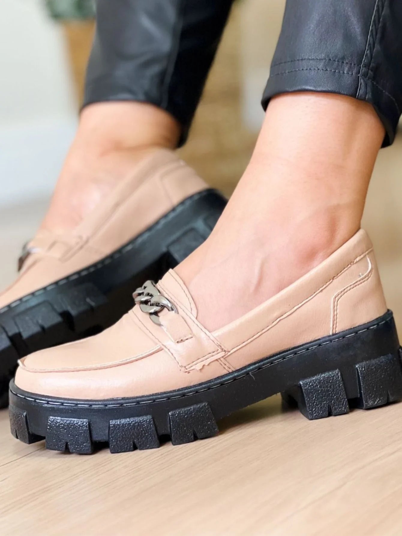 Mocassim Feminino Plataforma Blogueira