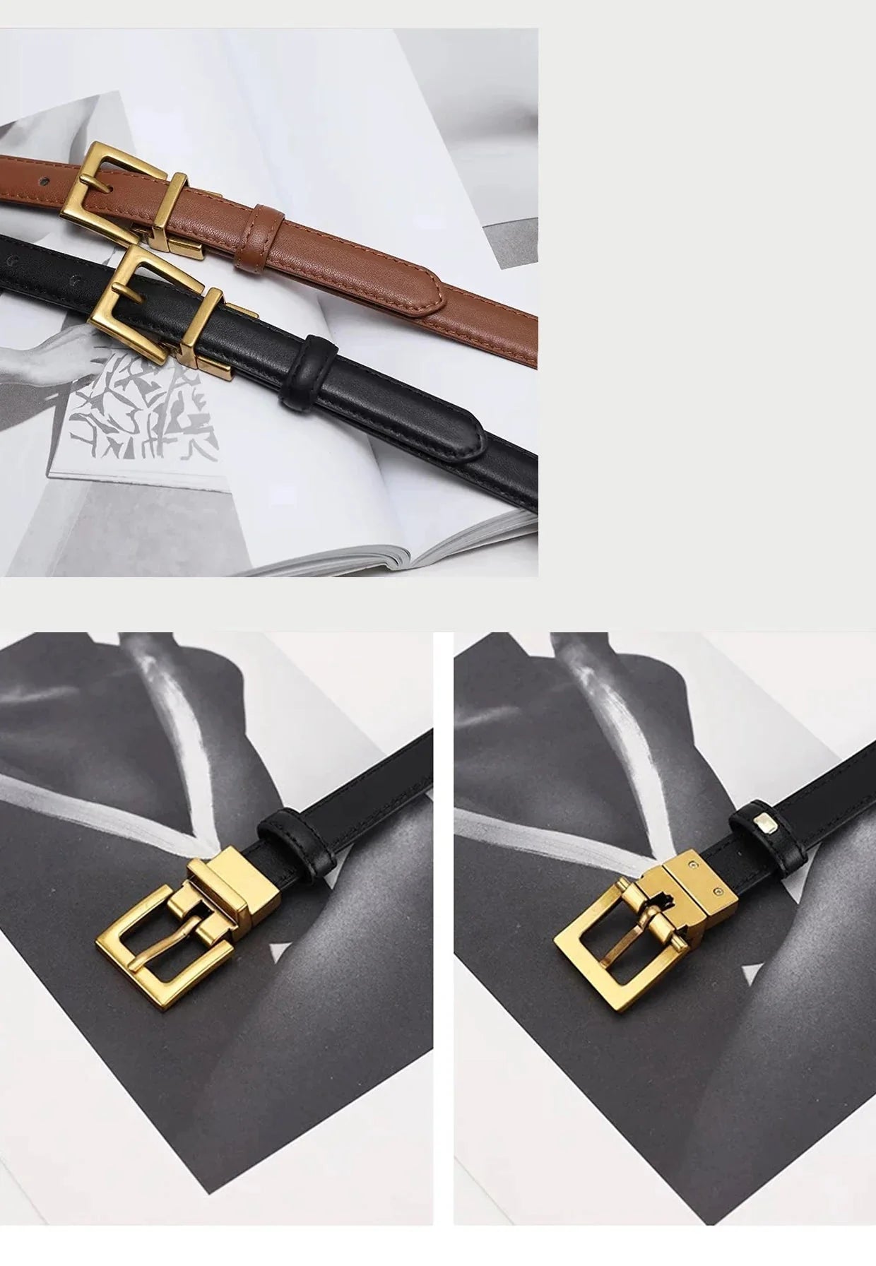 Cinto Feminino em Couro Legítimo - Velvet