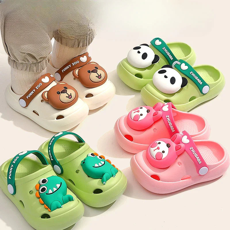 Sandália Infantil Antiderrapante Modelo Fazendinha