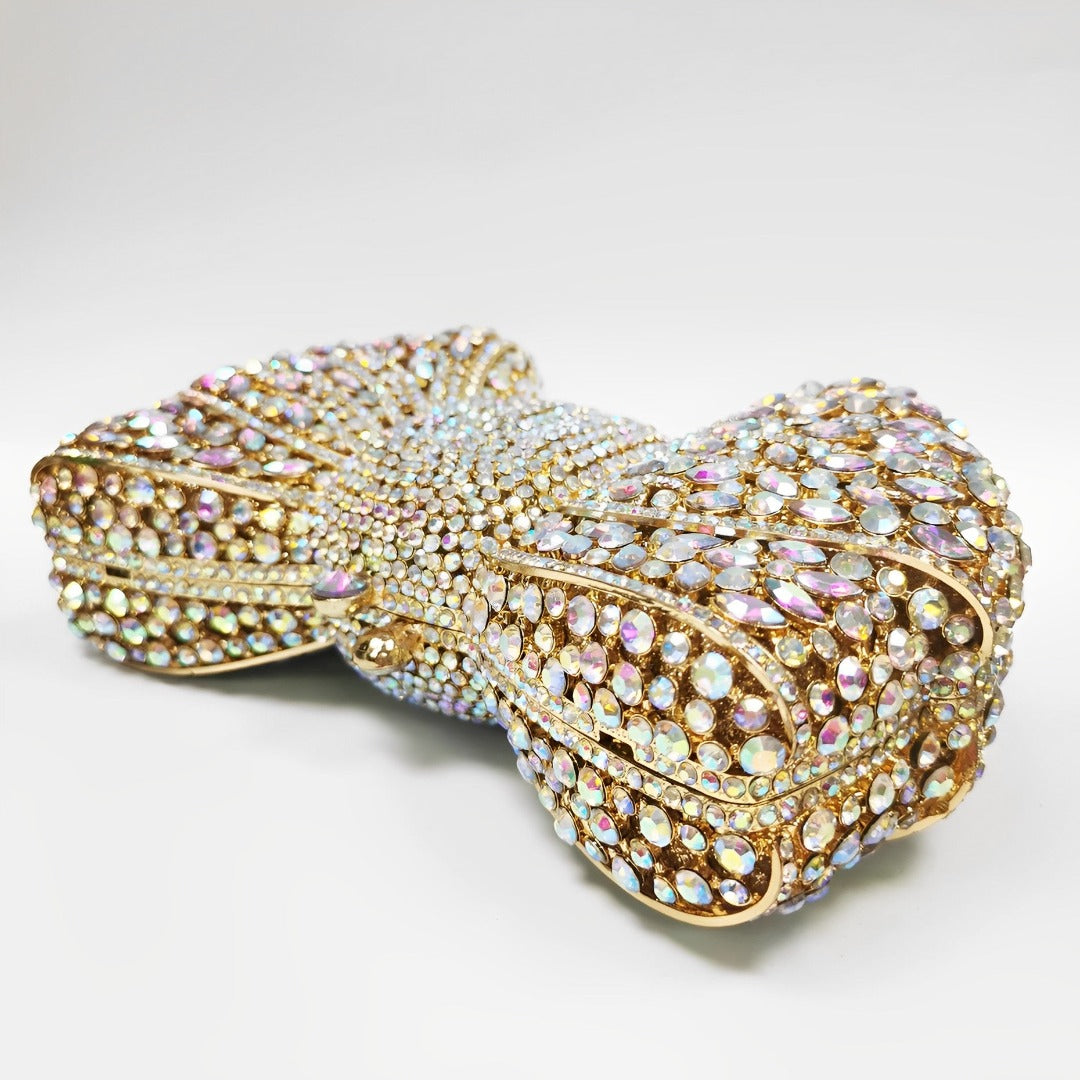 Bolsa Laço Clutch Strass Bianca