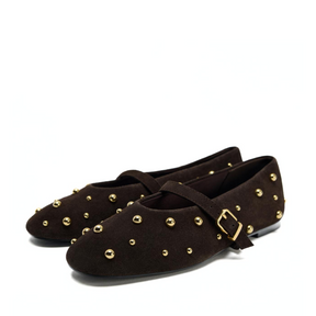Sapatilha Suede Tachas Metal