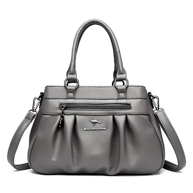 Bolsa em Couro Legítimo - Roma