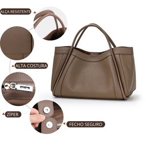 Bolsa Média Stella Couro Legítimo