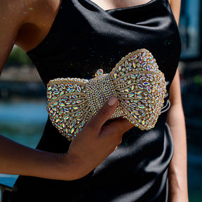 Bolsa Laço Clutch Strass Bianca