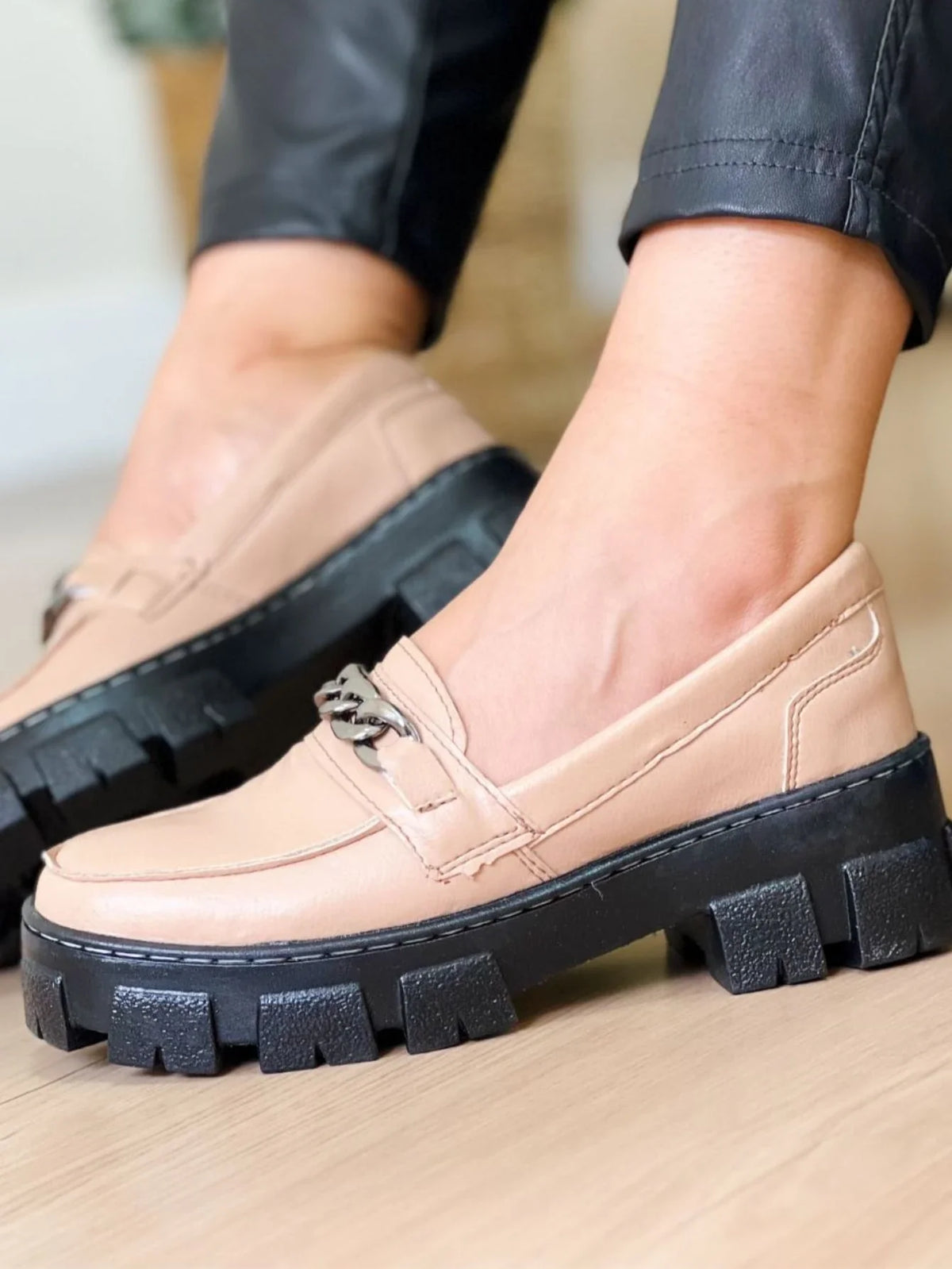 Mocassim Feminino Plataforma Blogueira