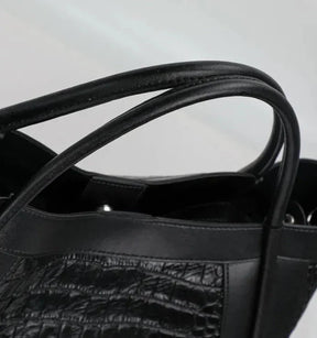 Bolsa Média Couro Legítimo Chloe Croco