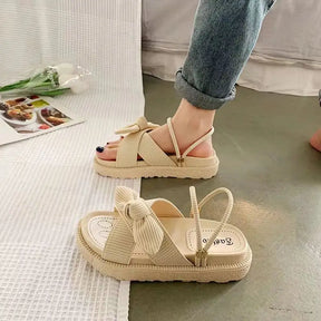 Sandália Feminina Plataforma Romana