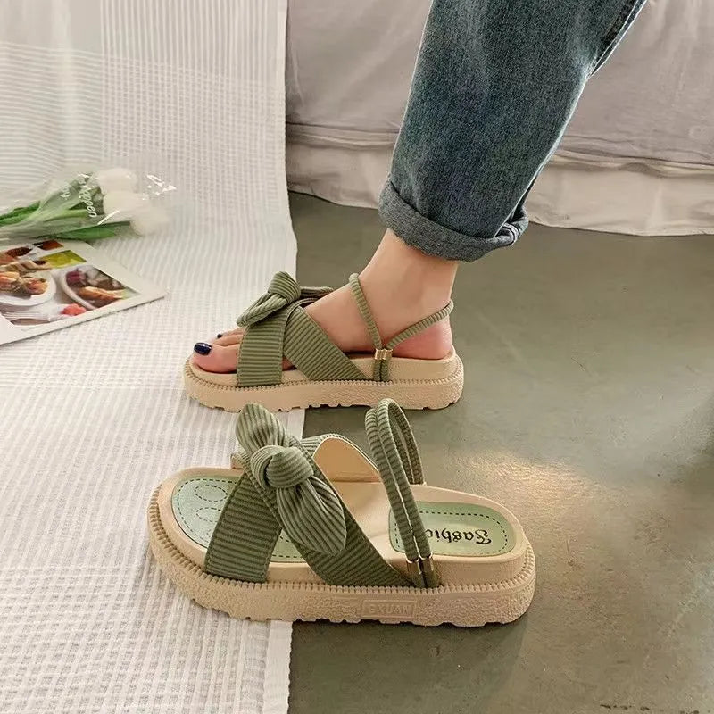Sandália Feminina Plataforma Romana