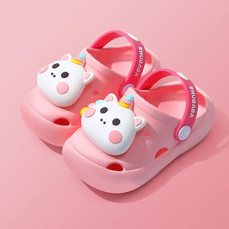 Sandália Infantil Antiderrapante Modelo Fazendinha