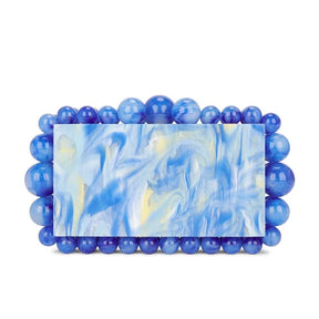 Bolsa Clutch Acrílico Marmorizada